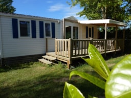 Mietunterkunft - Mobilheim Bahamas 36M² - 3 Zimmer + Überdachte Terrasse - Camping La Touesse