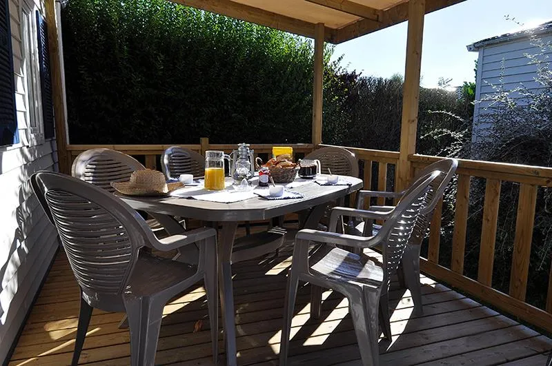 Mobilhome Maldives 34 M² - 2 Chambres + Terrasse Couverte