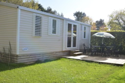 Alojamiento - Mobil Home Bahamas 34M²- 3 Habitaciones + Terrasse - Camping La Touesse