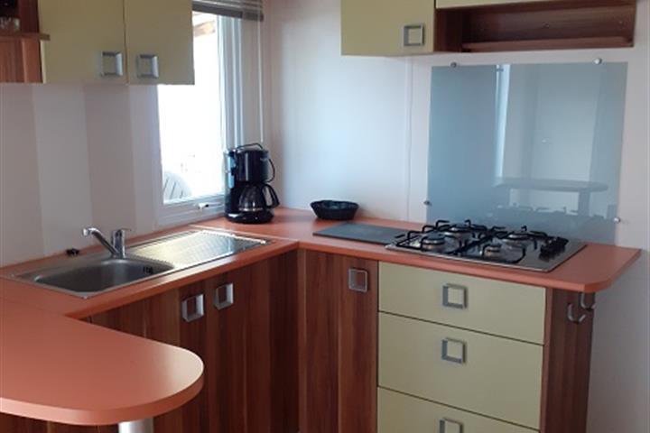 Location - Mobilhome Bussard - 2 Chambres + Terrasse - Camping La Touesse