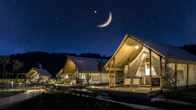 Glamping Tent M with jacuzzi -