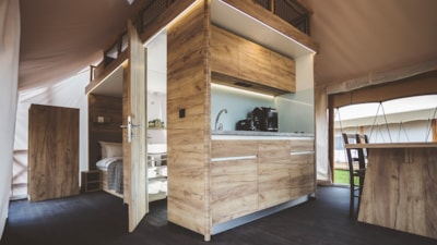 Glamping Tent M with jacuzzi -