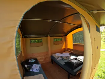 Mietunterkunft - Zelt Baroudeur Cabanon - Camping Au Bord de Loire