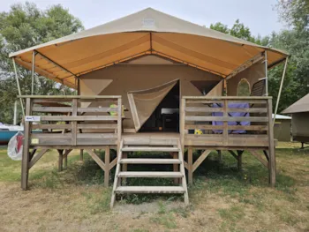 Mietunterkunft - Zelt Auf Stelzen Kanada 2 Schlafzimmer Ohne Badezimmer - Camping Au Bord de Loire