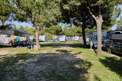 Large Pitch With Sun For Caravan Or Autocaravan