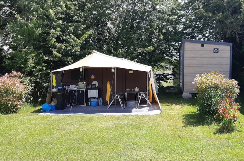 Premium kampeerplaats met verwarmd privé sanitair