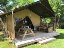 Accommodation - Safari Lodge - 2 Bedrooms (No Sanitary) - Camping Le Mondou