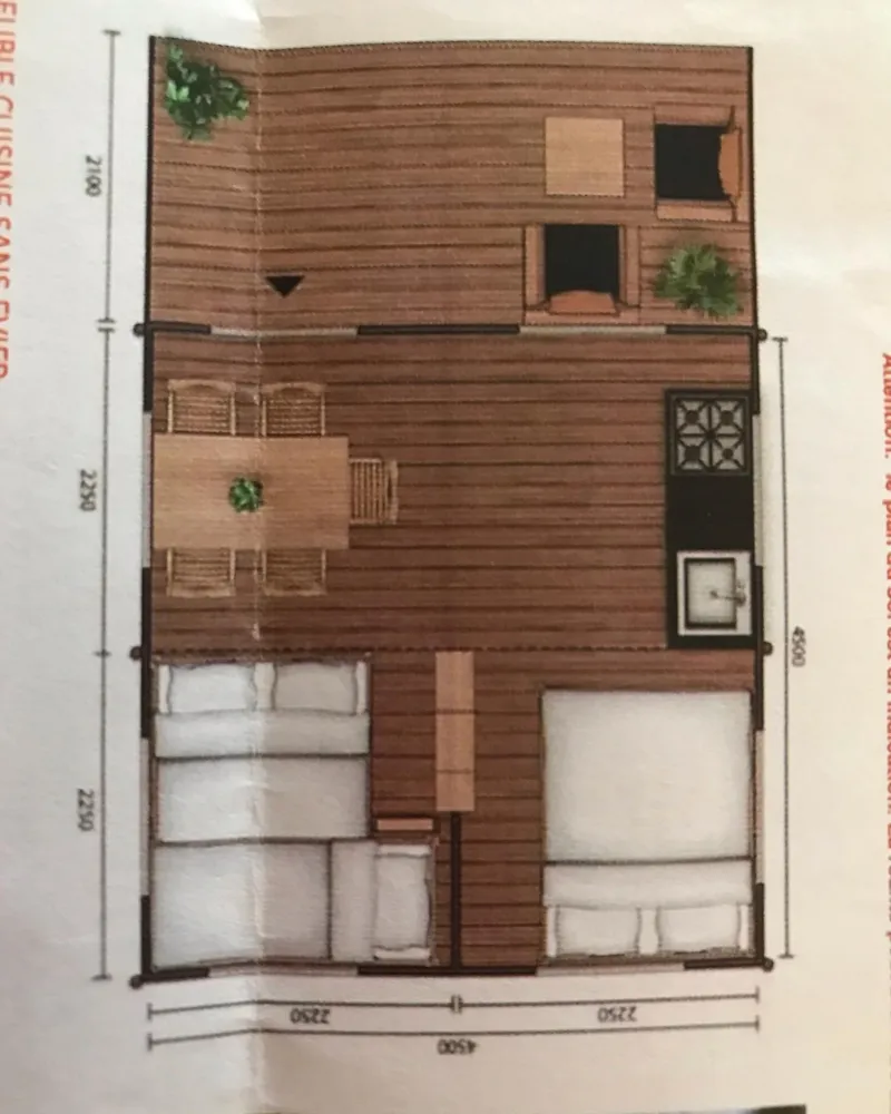 Tente Comet - 2 Chambres  (Sans Sanitaire) 2 Lits 140 Et 1 Lit 90