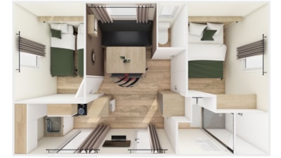 Mobil Home 24m² - 2 Bedrooms - Great Comfort - TV - Air Conditioning — 2