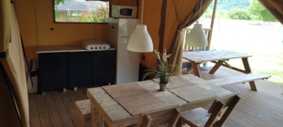 Tent lodge safari - 2 bedrooms (without bathroom) (1 bed 160 and 3 beds 90) — 2