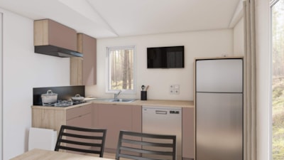 MOBILHOME 1 BEDROOM - TV - Air-conditioning (Sheet and towels provided) — 3