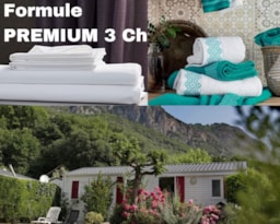 Huuraccommodatie(s) - Mobile Home Gavarnie 3 Chambres = +Draps + Serviettes +Ménage - Camping écovillage SOLEIL DU PIBESTE