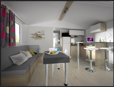 Mobile home Tourmalet 2 chambres = draps + serviettes +ménage — 7