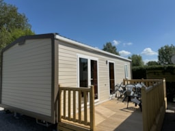 Mietunterkunft - Mobilheim Riviera Suite 2024 5 Pers Et 1 Baby - Camping L'orée des Caps