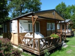 Mietunterkunft - Chalet 28M2 - Camping LES CHATAIGNIERS