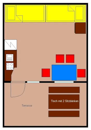Mietunterkunft - Blockhütte Seepferd - Natur Camping Usedom