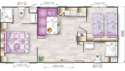Mobile home Ciclamino 32m² — 3