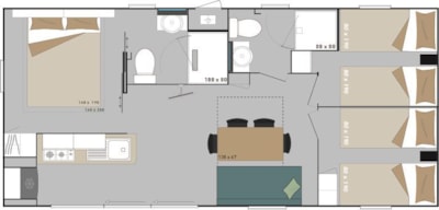 Mobile home Ortensia Garden 34 m² — 6
