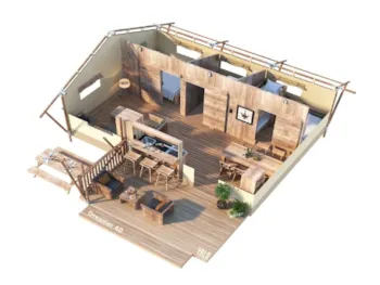 Mietunterkunft - Zelt Safari Dreamer - Camping Barco Reale