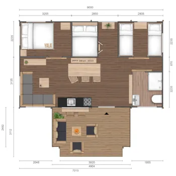 Mietunterkunft - Zelt Safari Dreamer Plus - Camping Barco Reale