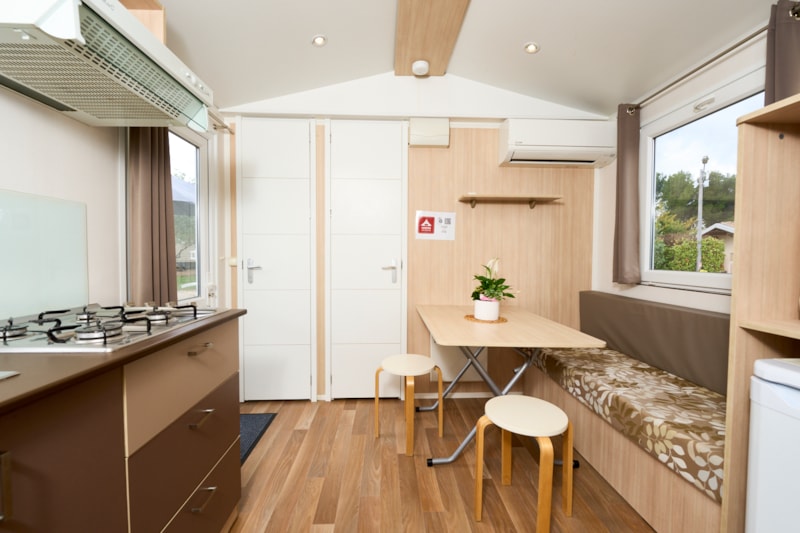 Stacaravan slaapkamers 2 airconditioning