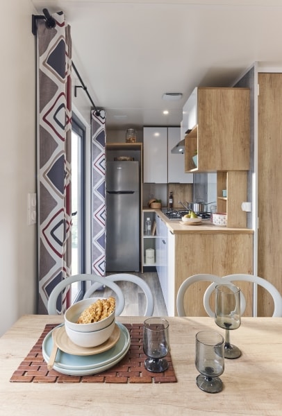 Stacaravan PREMIUM 3 slaapkamers 6 pers 32 m² airconditioning