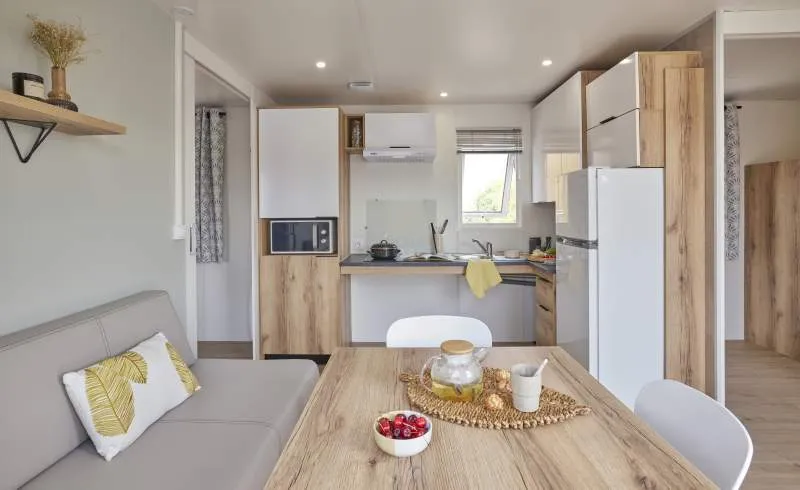 Huuraccommodatie(s) - Mobile-Home Premium Aangepast Aan Mensen Met Beperkte Mobiliteit 2 Slaapkamers Airconditioning - CAMPING LA CERISE 