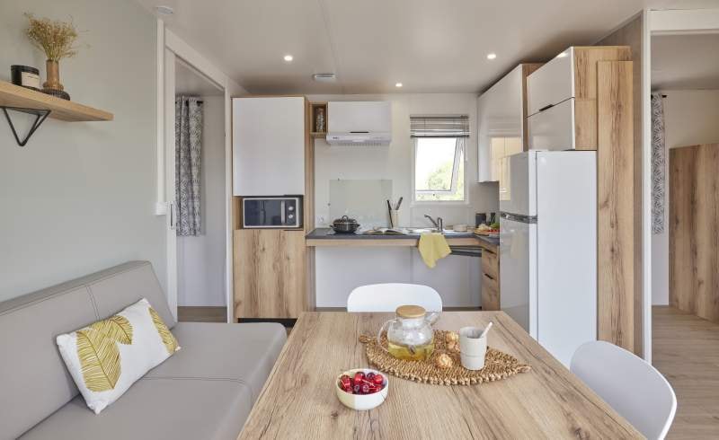 Mobile-home PREMIUM aangepast aan mensen met beperkte mobiliteit 2 slaapkamers Airconditioning