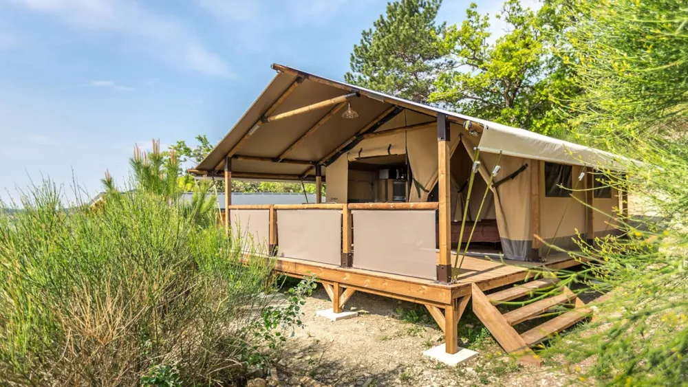 Location - Tente Lodge Tout Confort - CAMPING LA CERISE 