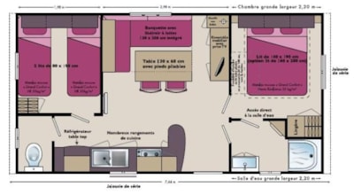 Mobil Home Grand Confort (2 Rooms)