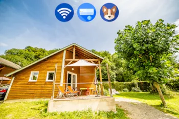 Mietunterkunft - Chalet Origine (2 Zimmer + Umwandelbares Sofa ) - Camping LE MONLOO