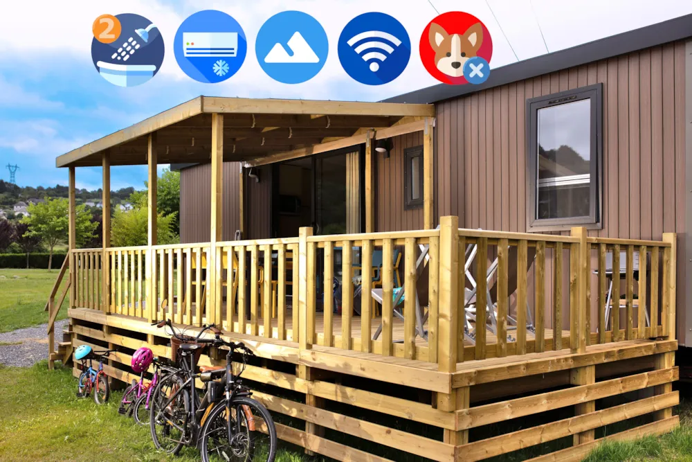 Mietunterkunft - Mobil Home Exception - Camping LE MONLOO