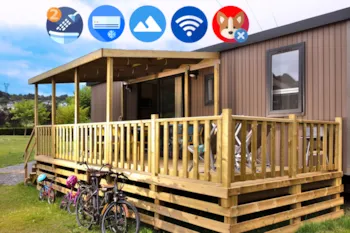 Mietunterkunft - Mobil Home Exception - Camping LE MONLOO