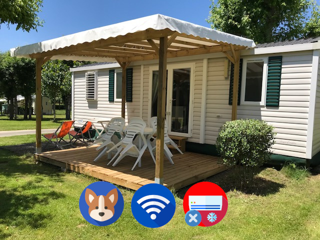 Location - Mobil Home Grand Confort (3 Chambres) - Camping Le Monlôo