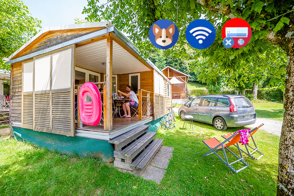 Location - Mobil Home Soléo En Bois (2 Chambres) - Camping Le Monlôo