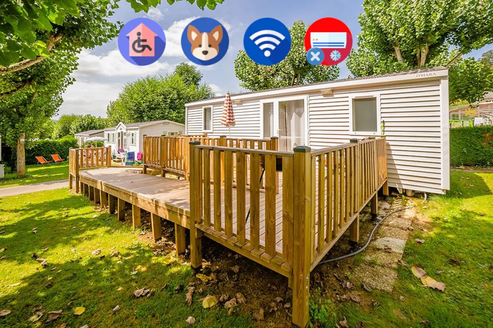Mietunterkunft - Mobilheim Pmr 2 Zimmer - Camping LE MONLOO