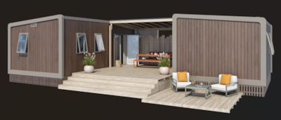 Mobil home 3 chambres climatisé + un mobil home 1 chambre