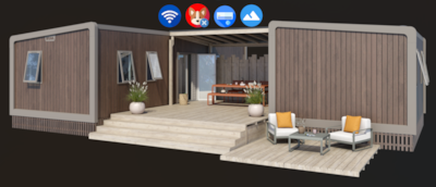Mobil home 3 chambres climatisé + un mobil home 1 chambre