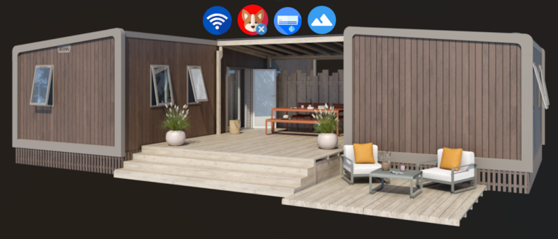 Mobil home 3 chambres climatisé + un mobil home 1 chambre
