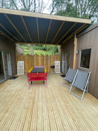 Mobil home 3 chambres climatisé + un mobil home 1 chambre