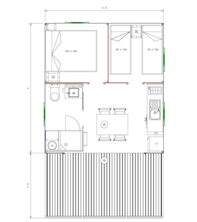 CABANE LODGE - 2 bedrooms — 5