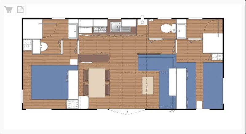 Mobil-Home 4 Pers 2 Sdb Clim