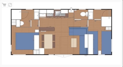 Mobil-Home - 2 bathrooms with air conditioning