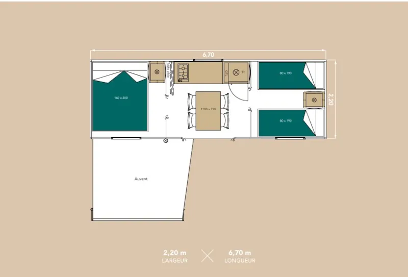 Tente Nomade Avec Bloc Sanitaire Sans Clim