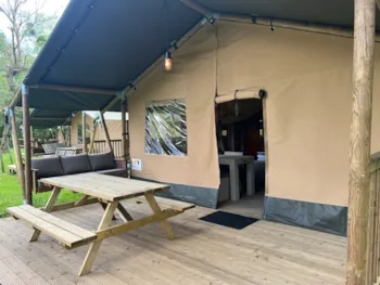 Accommodation - Outstanding Safari Tent Without Sanitary Facilities - Camping La Vallée de l'Indre