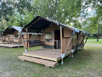 Accommodation - Outstanding Safari Tent Without Sanitary Facilities - Camping La Vallée de l'Indre