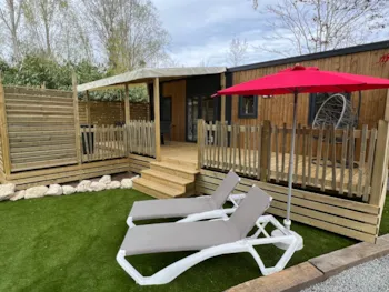 Accommodation - Premium Mobile Home "Spa" 6 People Air Conditioning 3 Bedrooms 2025 - Camping La Vallée de l'Indre