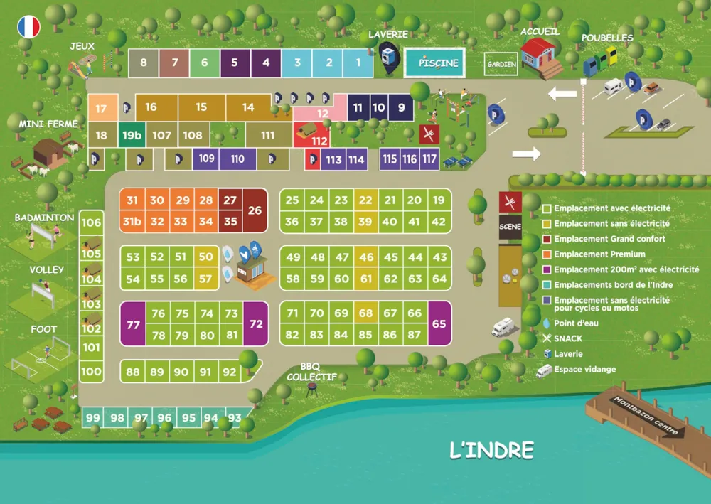 Camping La Vallée de l'Indre