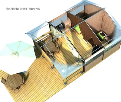 30m² Lodge tent without private bathroom (no TV) — 7