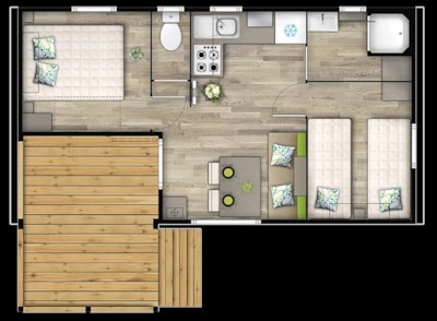 Mobile home Malaga Duo Compact 23m² + covered terrace - air conditioning optional — 8